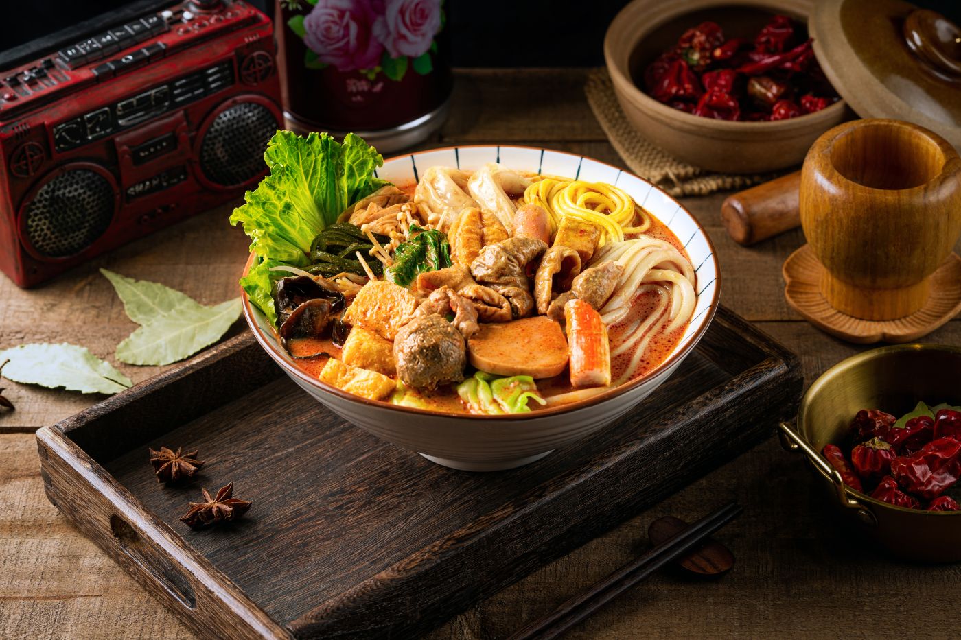 麻辣烫肥肠套餐